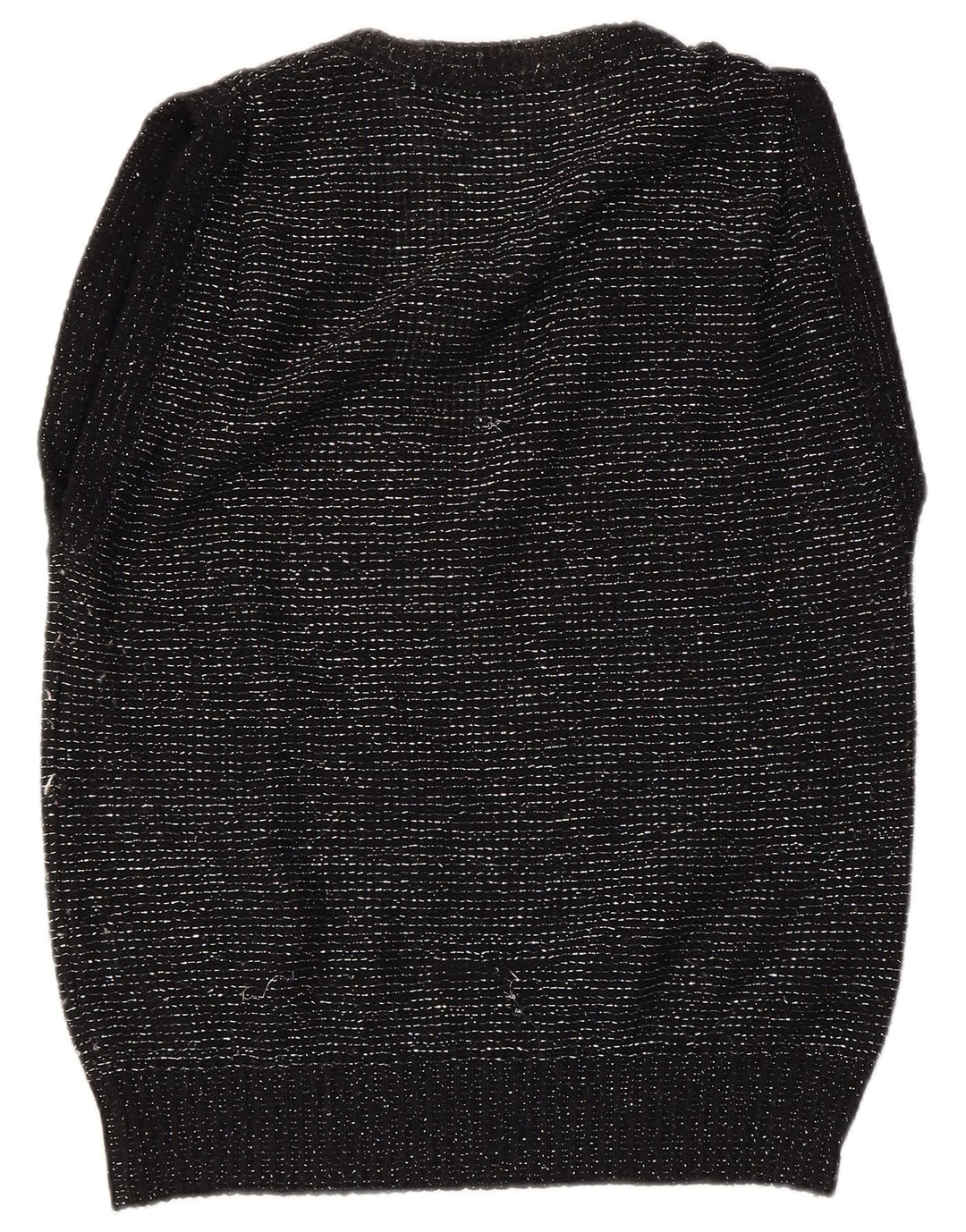 VINTAGE Damevest Tank Top EU 40/42 Medium Black Flecked Acryl