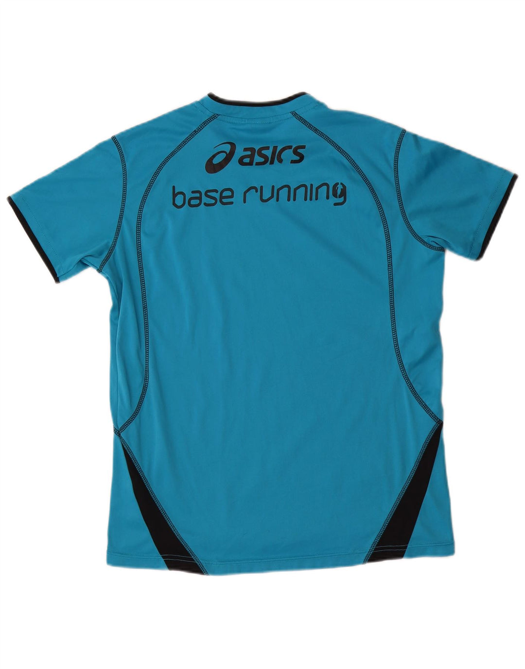 Asics Herre grafisk T-shirt Top Medium Blue Colourblock Polyester