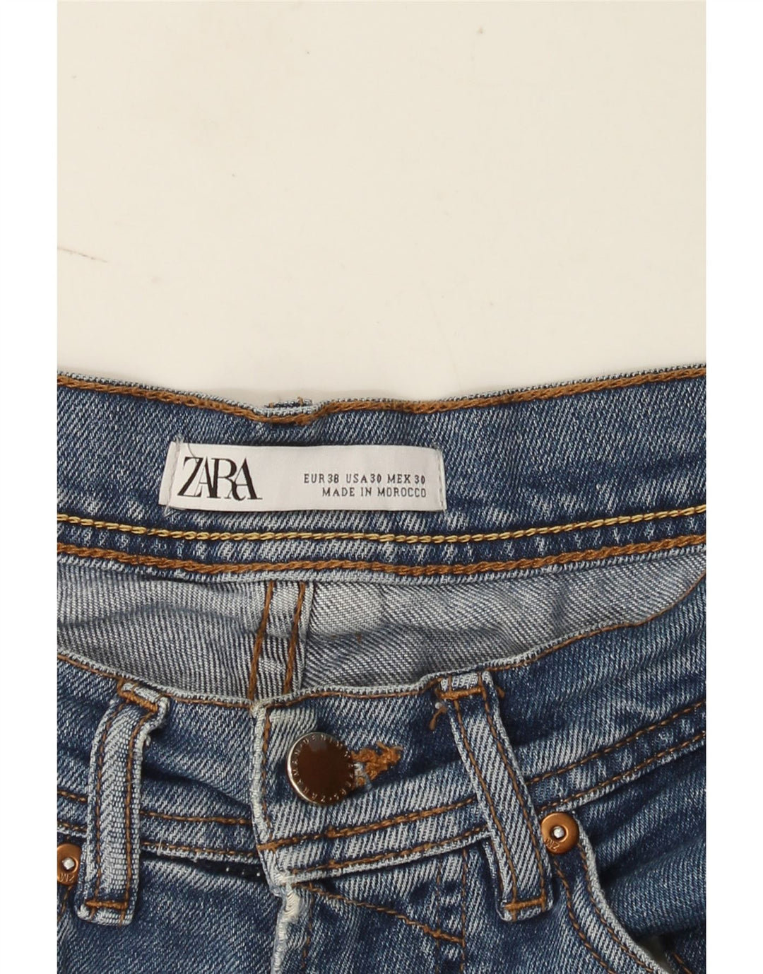 Zara Herre Slim Jeans EU 38 Small W30 L28 Blå