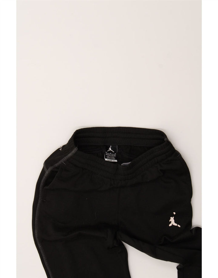 JORDAN Boys Therma-Fit Tracksuit Trousers 10-11 Years Medium Black Vintage Jordan and Second-Hand Jordan from Messina Hembry 