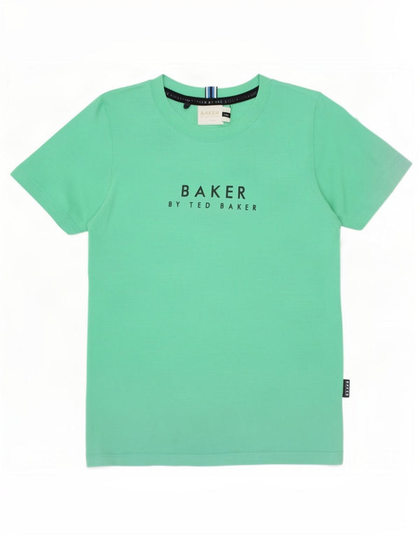 Ted Baker Boys Grafisk T-Shirt Top 3-4 År Grøn Bomuld