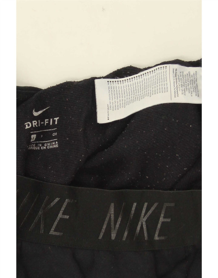 Nike Dame Dri Fit Grafisk træningsdragt Bukser UK 10 Small Black Polyester