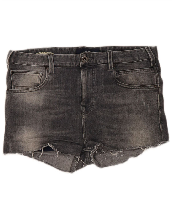Scotch & Soda Dame Denim Hot Pants W30 medium grå bomuld