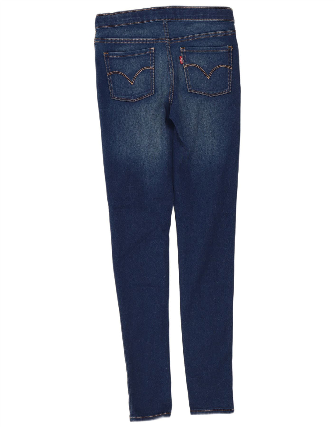 LEVI'S Piger Jegging Jeans 11-12 år W25 L28 Marineblå Bomuld