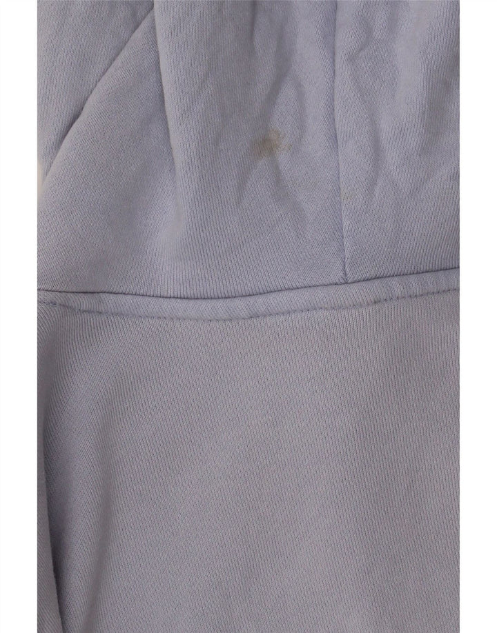 ADIDAS Oversized hættetrøjetrøje til kvinder UK 12/14 Medium Blue Colourblock