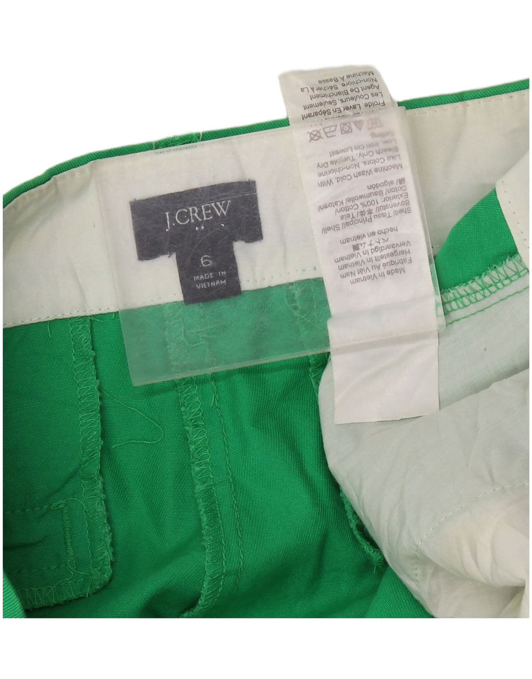 J. CREW Chino Shorts til kvinder US 6 Medium W32 Grøn bomuld