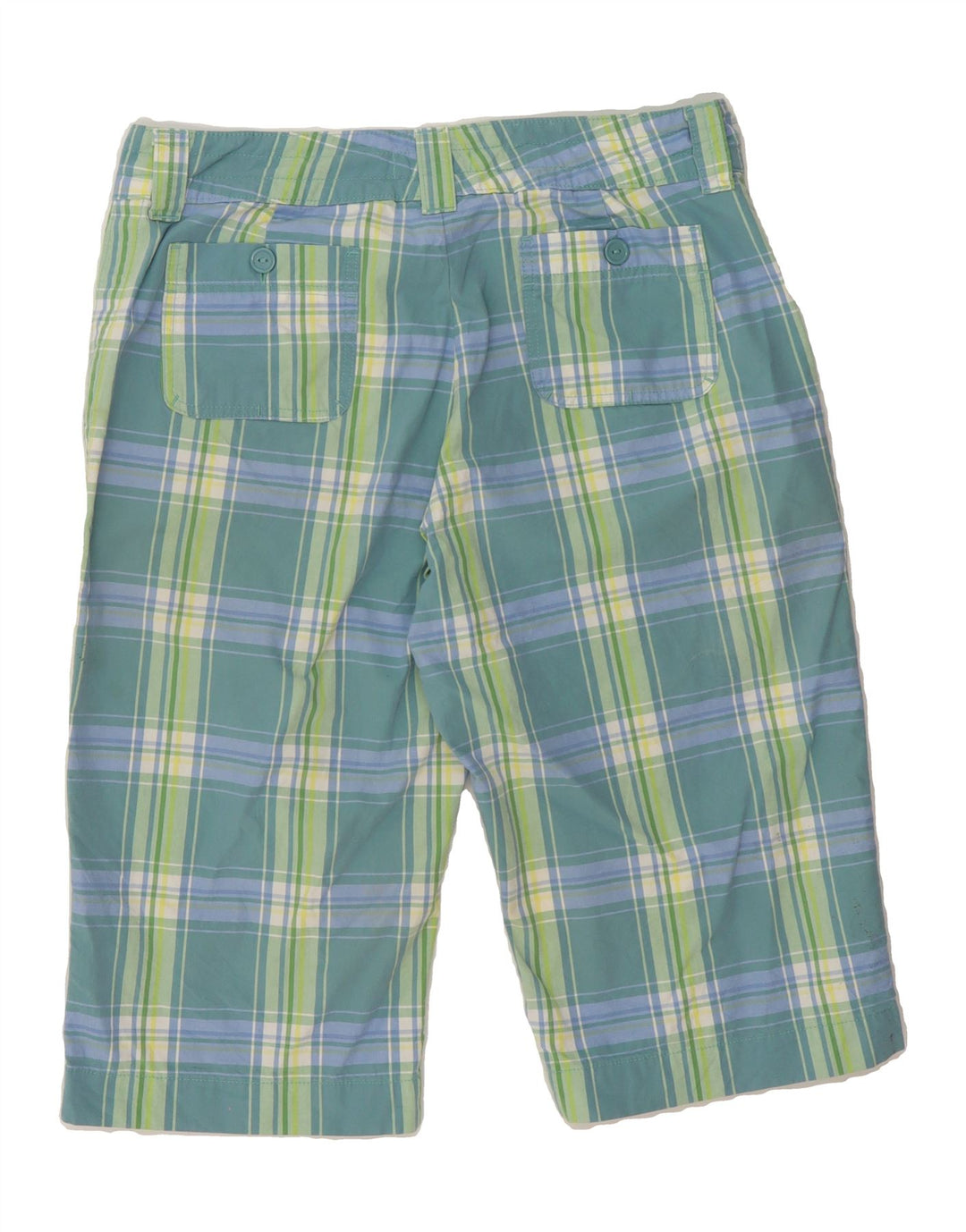 LEE Womens Casual Shorts US 14 XL W36  Blue Check Cotton Vintage Lee and Second-Hand Lee from Messina Hembry 