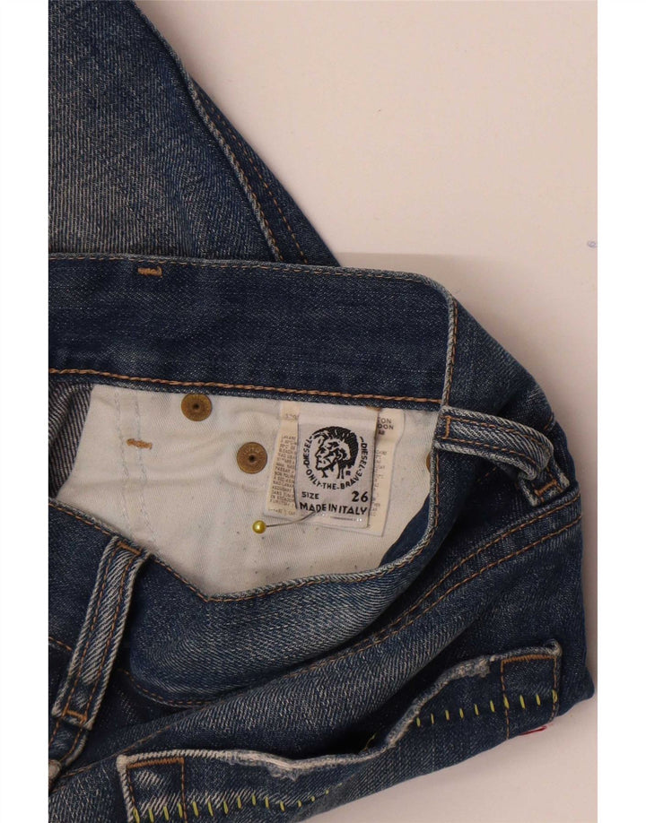 Diesel Dame Flared Jeans W26 L32 Blå Bomuld
