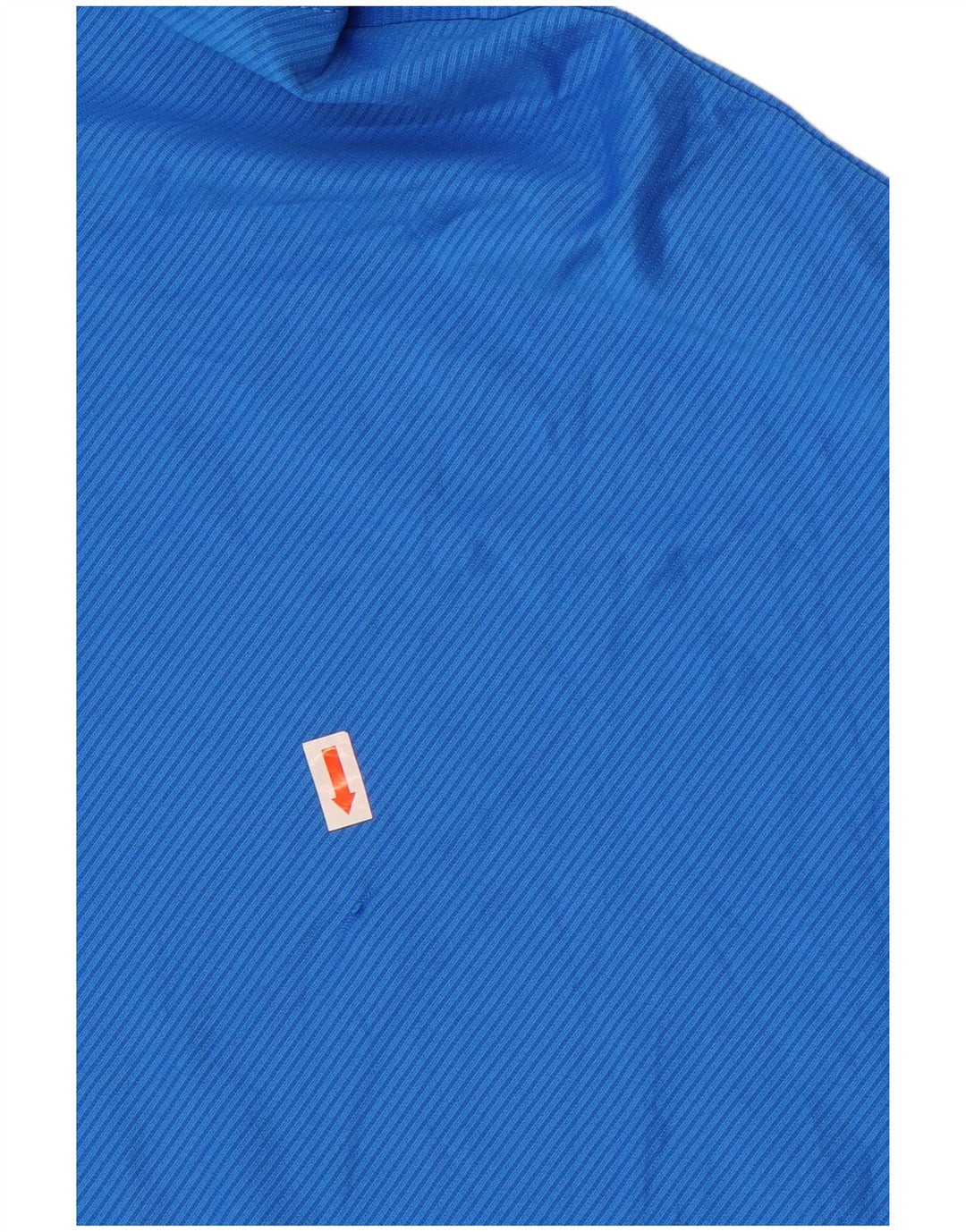 New Balance Herre T-Shirt Top Medium Blue Pinstripe Polyester