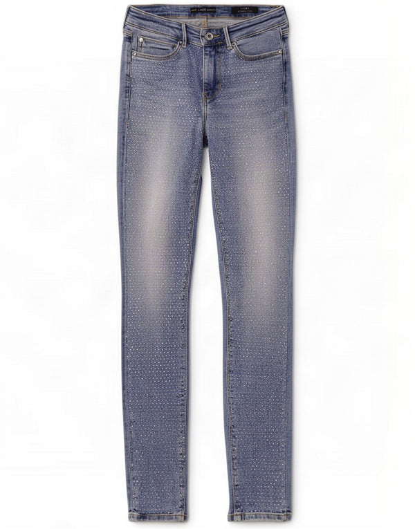 Guess Womens High Rise Skinny Jeans W28 L29 Blue