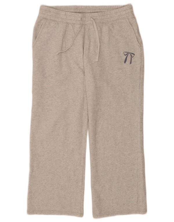 Hollister Womens Crop træningsdragt Bukser UK 14 Medium Grey Bomuld
