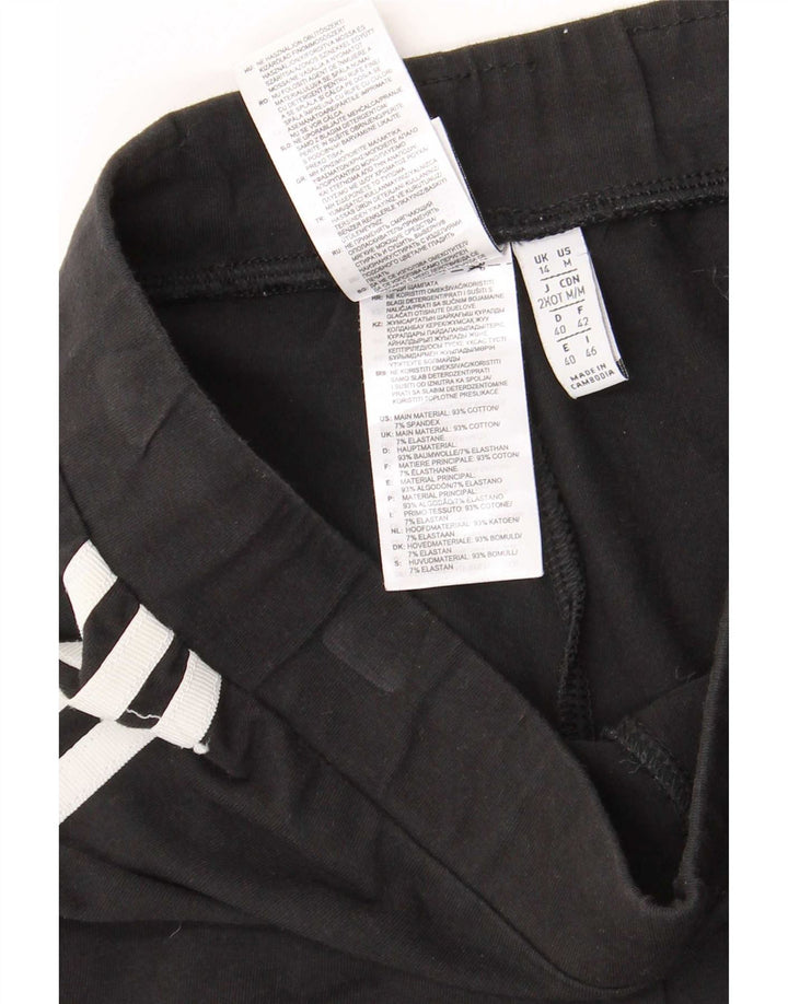 Adidas Dame Leggings UK 14 Large Black Bomuld