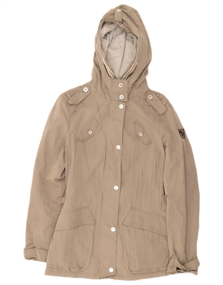 Murphy & Nye Dame Military Hooded Parka Jacket IT 46 Large Beige