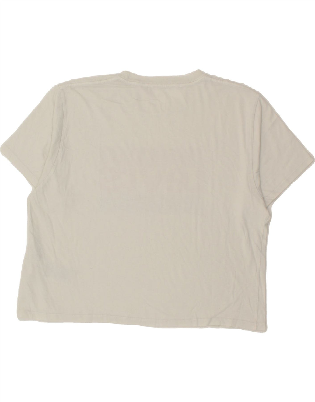 LEVI'S Womens Oversized Crop Graphic T-Shirt Top UK 10 Small White Cotton Vintage Levi's and Second-Hand Levi's from Messina Hembry 