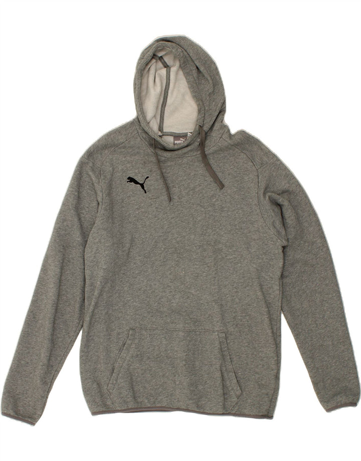 PUMA Mens Hoodie Jumper Large Grey Cotton Vintage Puma and Second-Hand Puma from Messina Hembry 