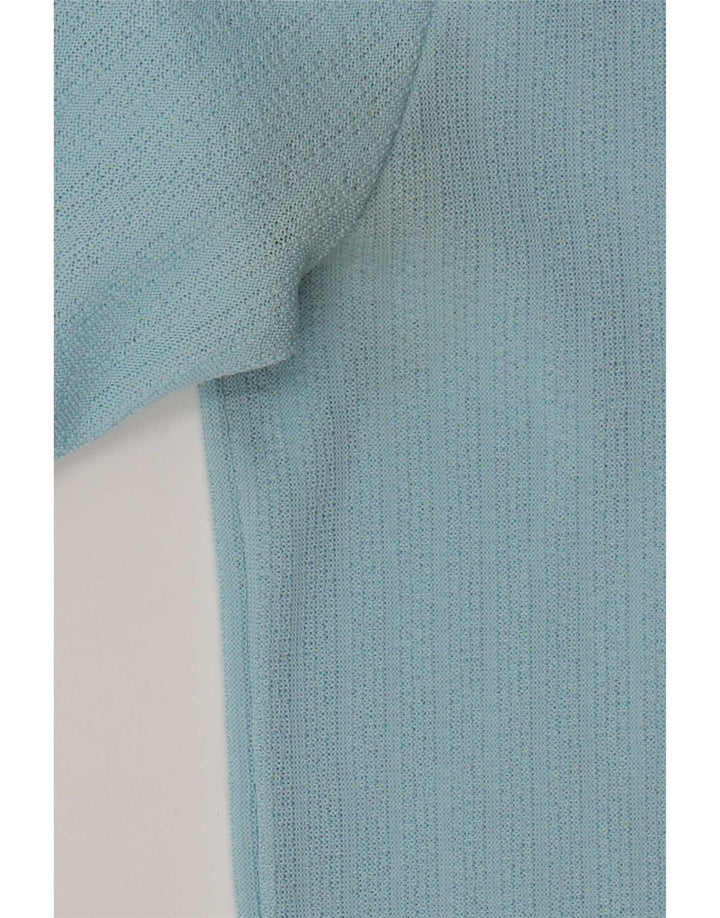 Trevira Herre Polo Neck sweater Medium Blue
