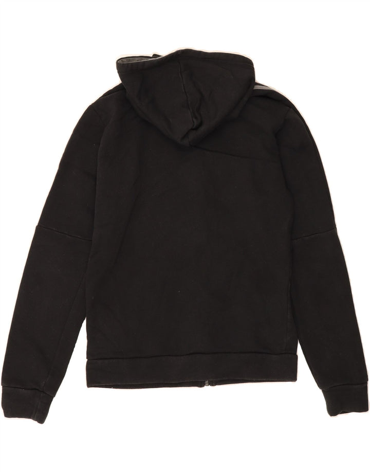 ADIDAS Mens Zip Hoodie Sweater Small Black Cotton Vintage Adidas and Second-Hand Adidas from Messina Hembry 