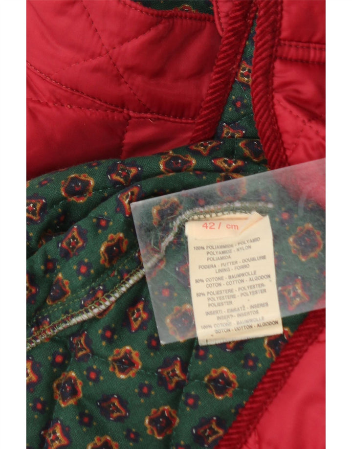Brummell Herre Quiltet Gilet UK 42 XL Rød Polyamid