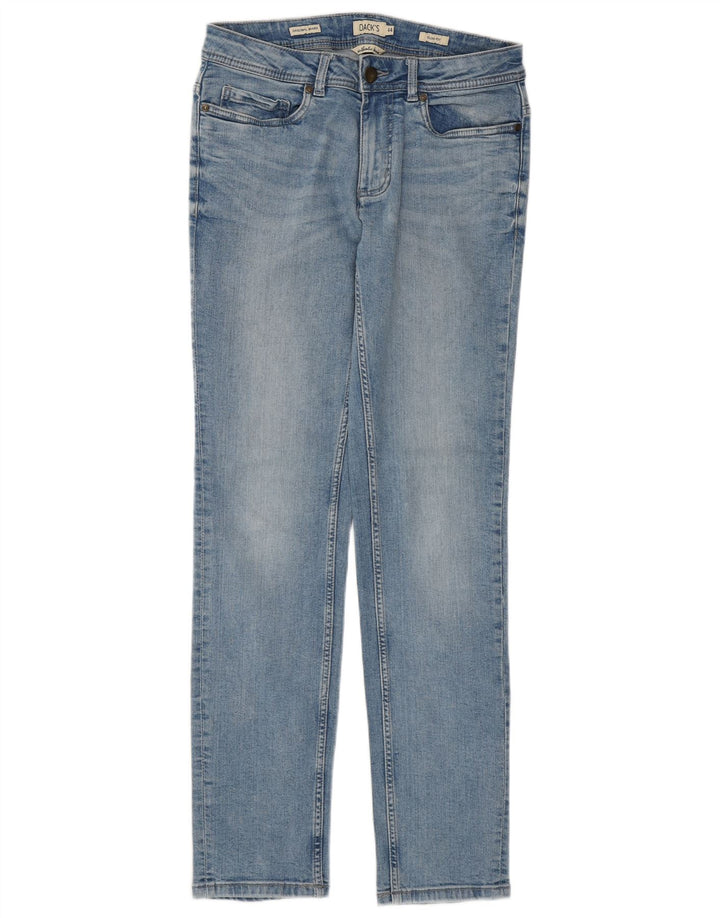 DACK'S Dame Slim Jeans IT 44 Medium W30 L31 Blå Bomuld