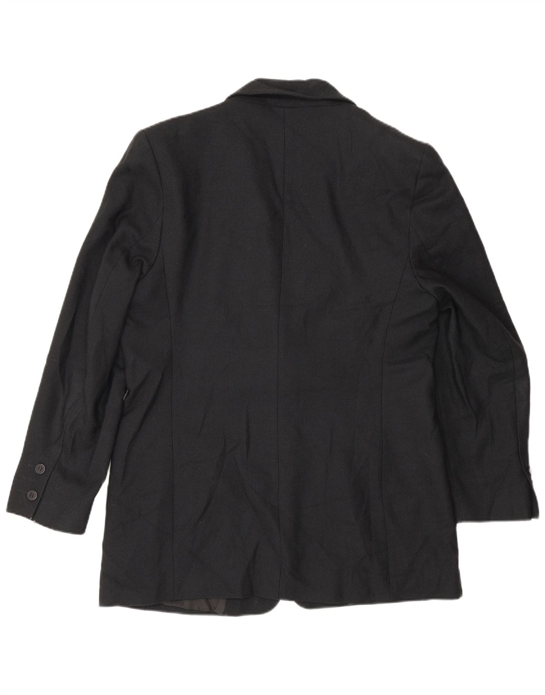 Marks & Spencer Dame 1-knaps blazerjakke UK 16 Stor sort uld