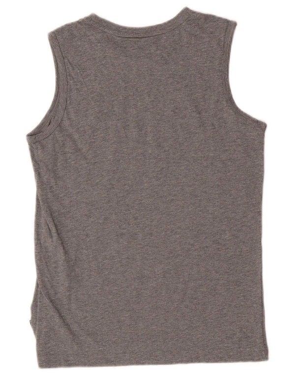 Puma Drenge Grafisk Vest Top 13-14 År Grå Flecked