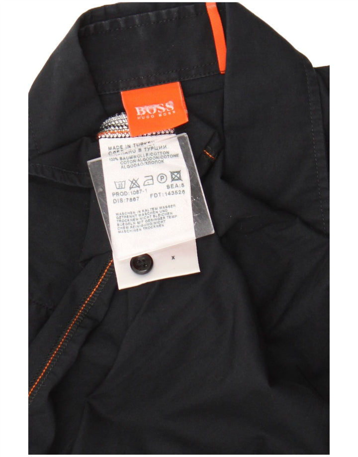 Hugo Boss Herreskjorte Medium Sort Bomuld