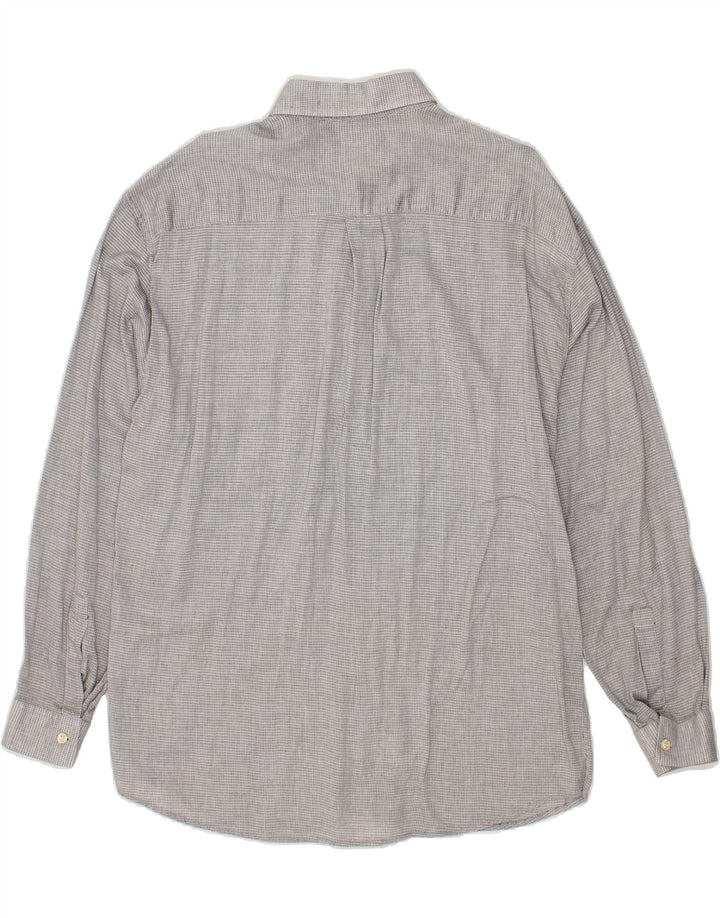WAMPUM Mens Shirt XL Grey Check Cotton Vintage Wampum and Second-Hand Wampum from Messina Hembry 
