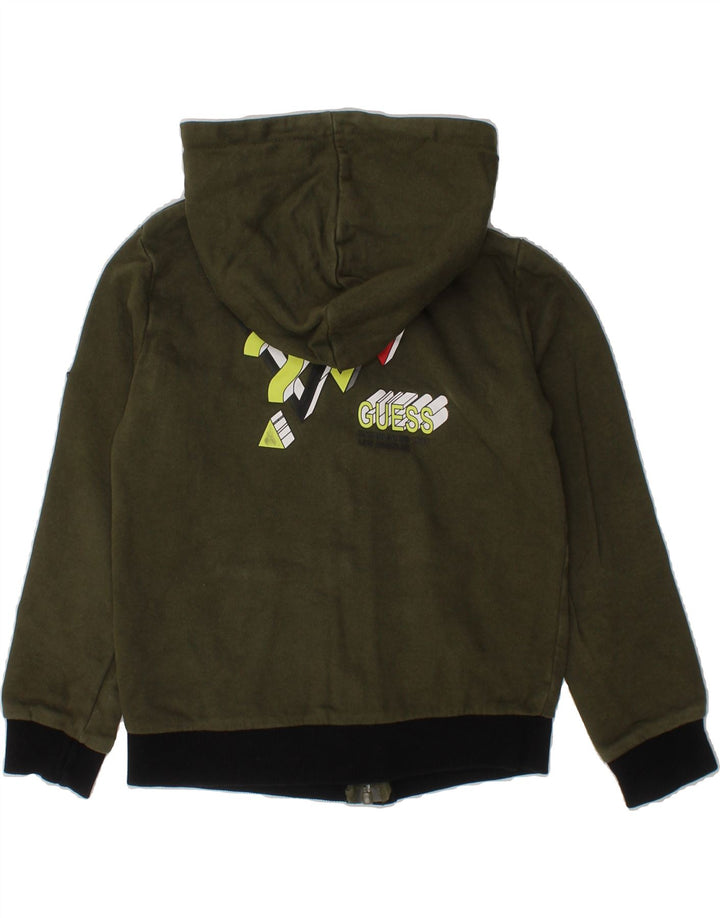 GUESS Boys Graphic Full Tracksuit 5-6 Years  Khaki Colourblock Cotton Vintage Guess and Second-Hand Guess from Messina Hembry 