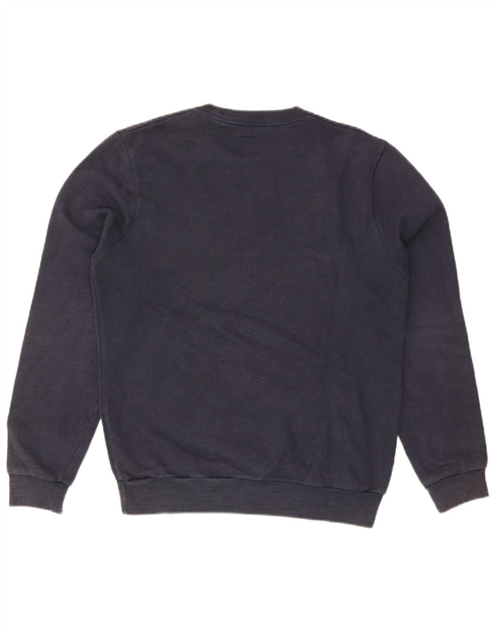 Jack Wills Herre Grafisk Sweatshirt Jumper Medium Navyblå Bomuld