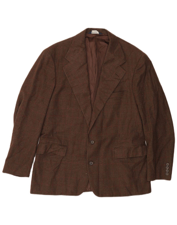 Polo Ralph Lauren Herre 2-knaps blazer jakke UK 42 Stor Brun Houndstooth