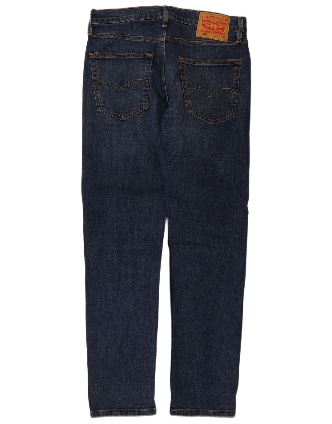 Levi's Herre 502 tilspidsede jeans W32 L32 blå bomuld