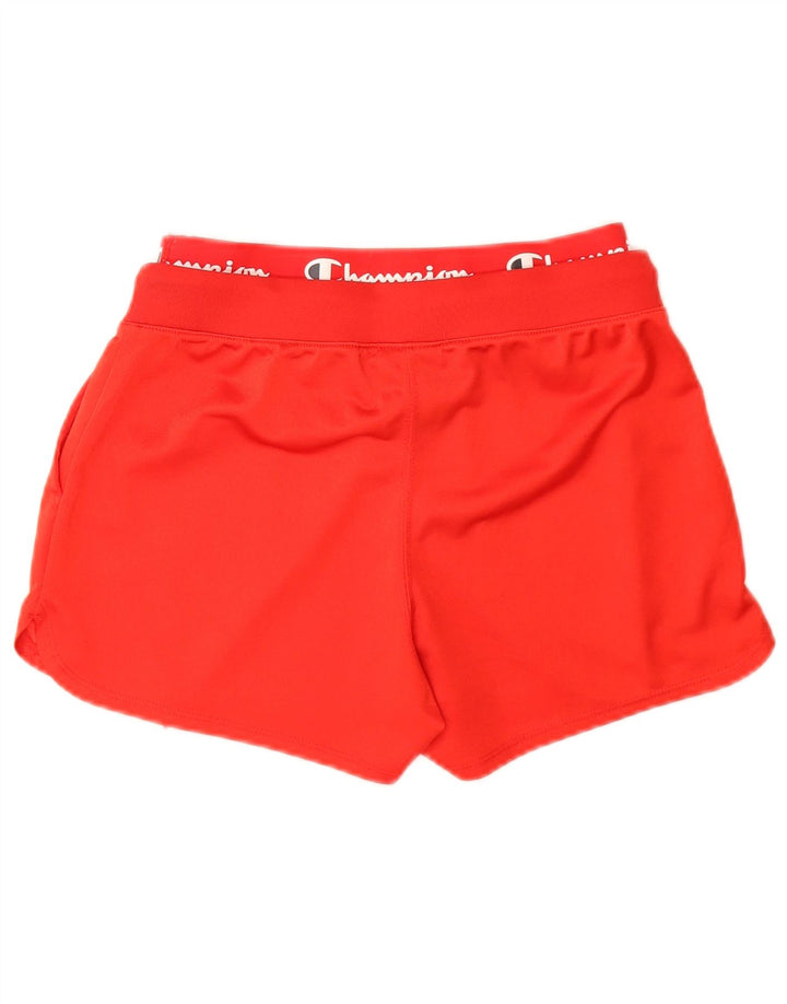 CHAMPION Grafiske sportsshorts til kvinder UK 4 XS rød polyester