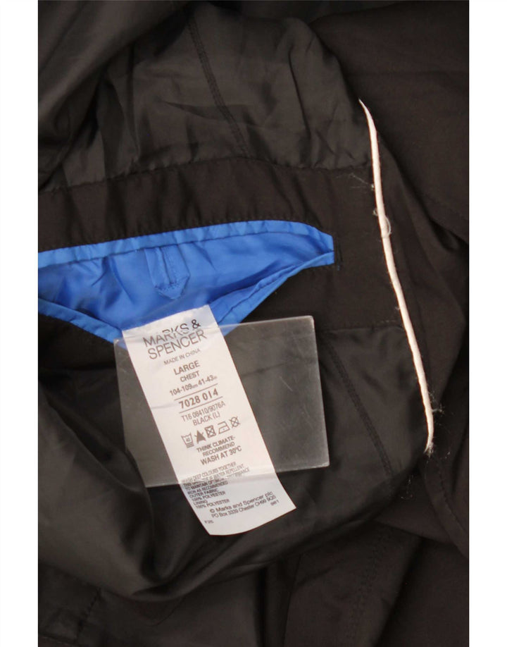 Marks & Spencer Mens Autograph Regular Fit Utility Jacket UK 40 Large Black