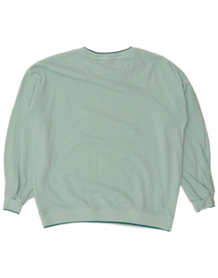 Fat Face Dame Grafisk Oversized Sweatshirt Jumper UK 12 Medium Turkis