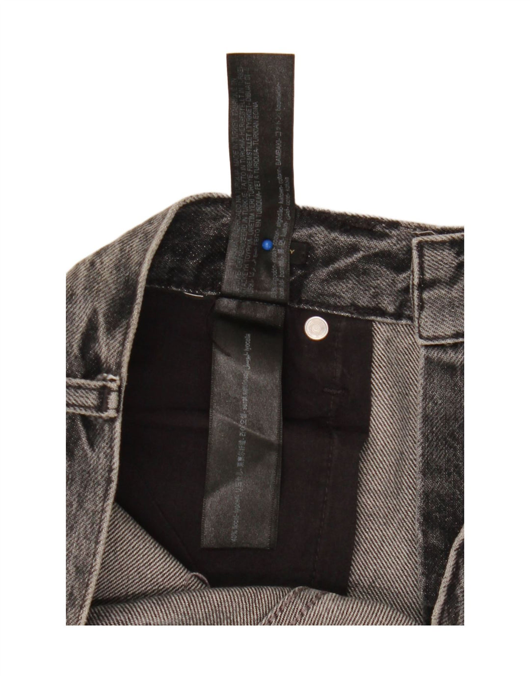 Massimo Dutti Dame Løse Jeans EU 38 Small W28 L30 Grå Bomuld