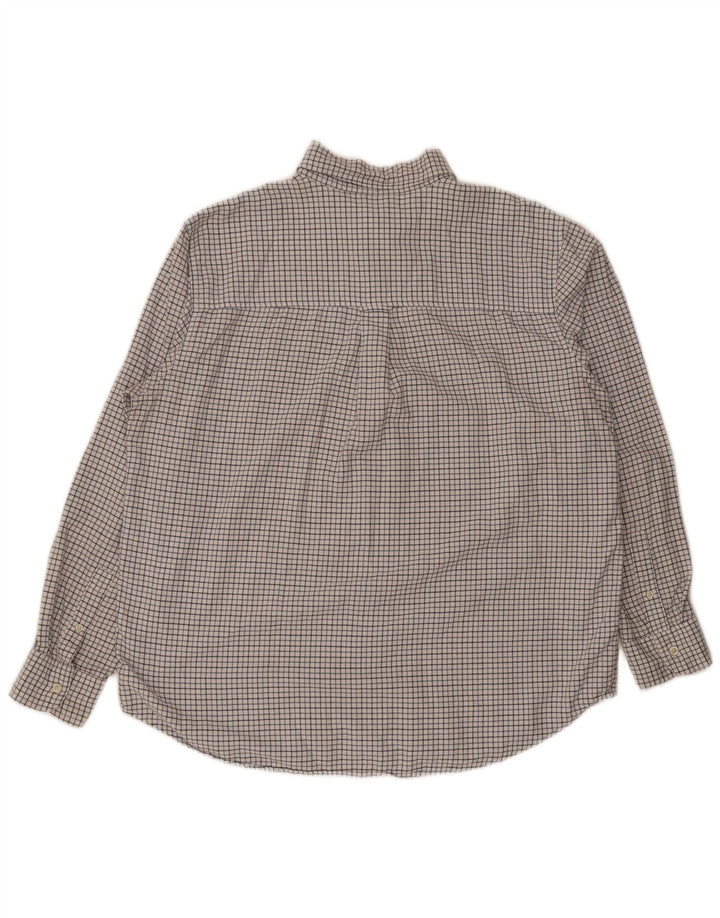 Chaps Herre Regular Fit skjorte XL Hvid ternet bomuld