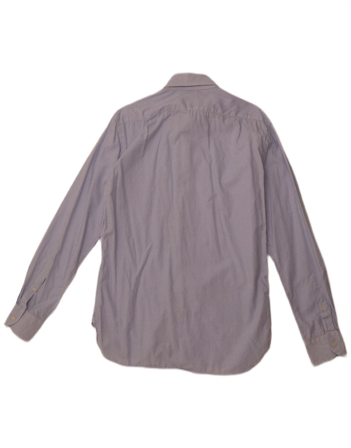 BOGGI herre skræddersyet pasform skjorte str. 40 15 3/4 Medium Blue Check