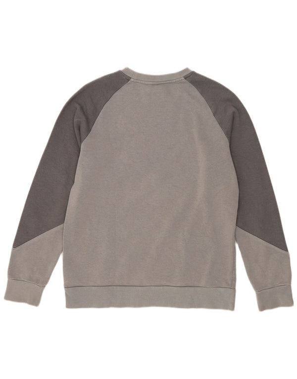 Adidas Graphic Sweatshirt Jumper 12-13 år Grå Colourblock Bomuld
