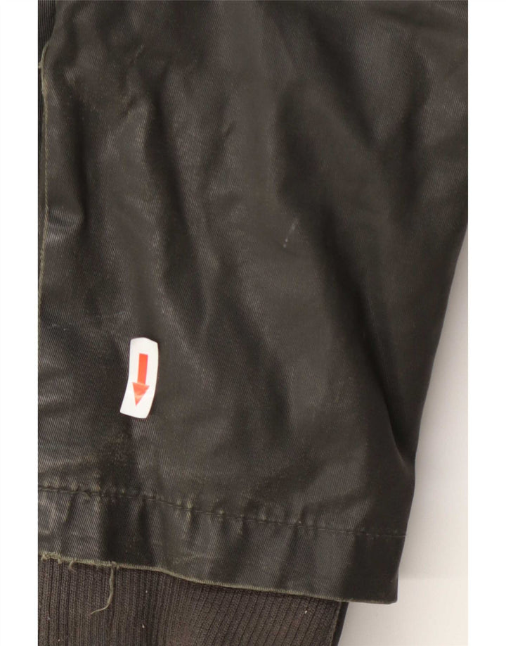 Threadbare Herre Hætte Vokset Bomuldsjakke UK 40 Large Green