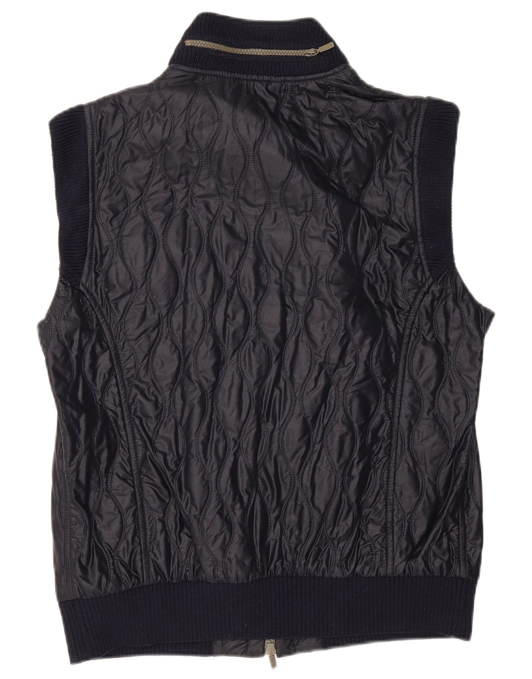 Iceberg Herre Quiltet Gilet IT 52 XL Navy Blue Colourblock Polyamid