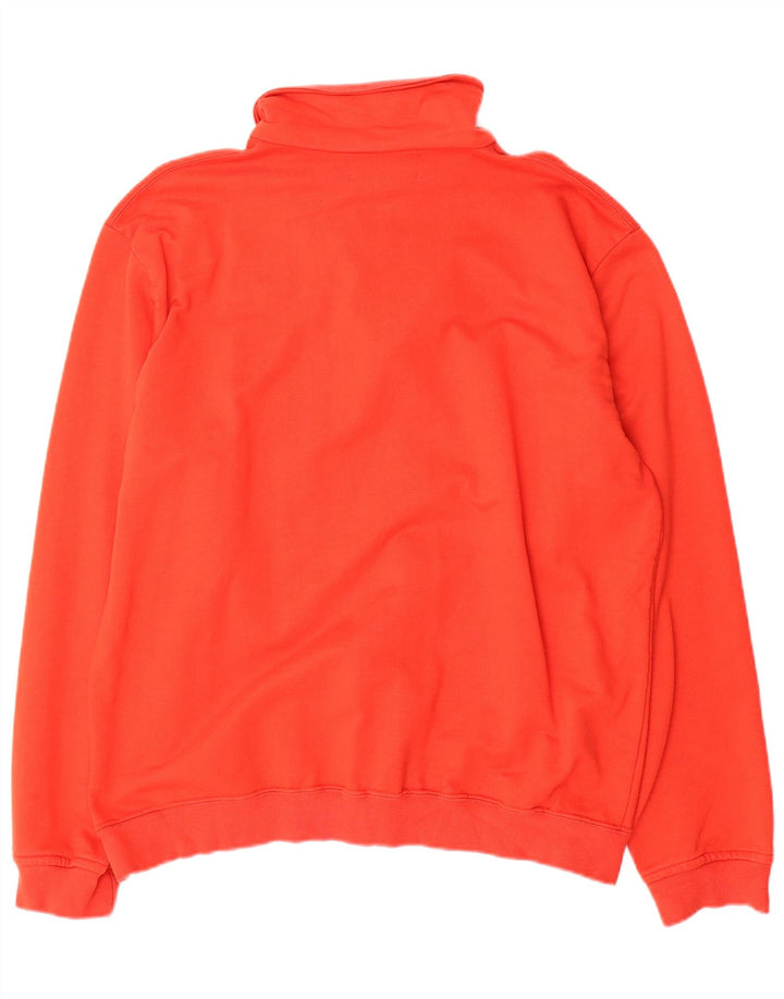 Kappa Sweatshirt med lynlås til mænd XL rød bomuld