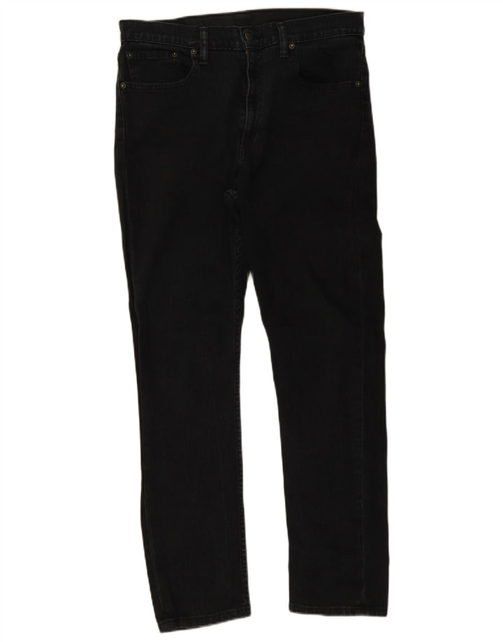Levi's Slim Jeans til mænd W34 L30 sort bomuld