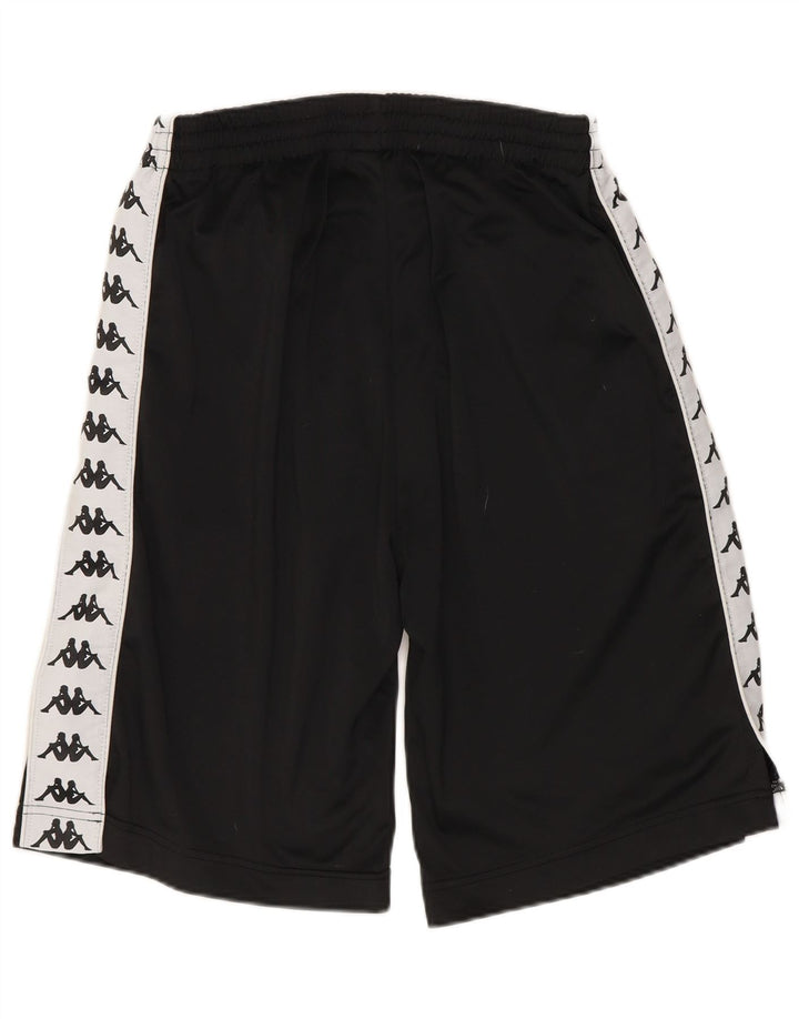 Kappa Herre grafiske sportsshorts Small Black Colourblock Polyester