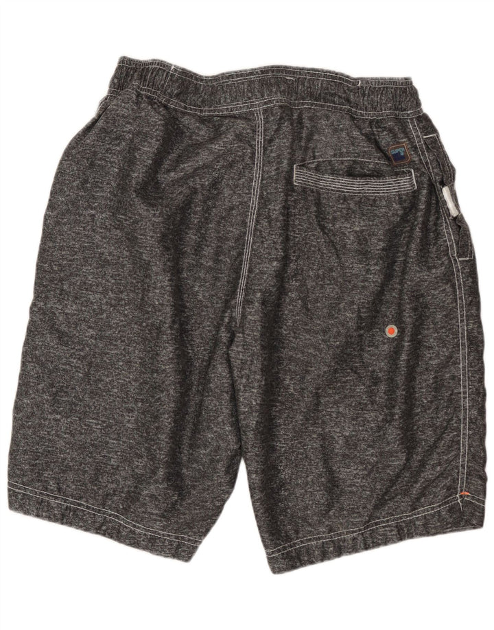 Superdry Grafiske svømmeshorts til mænd XL Grå Flecked Polyester