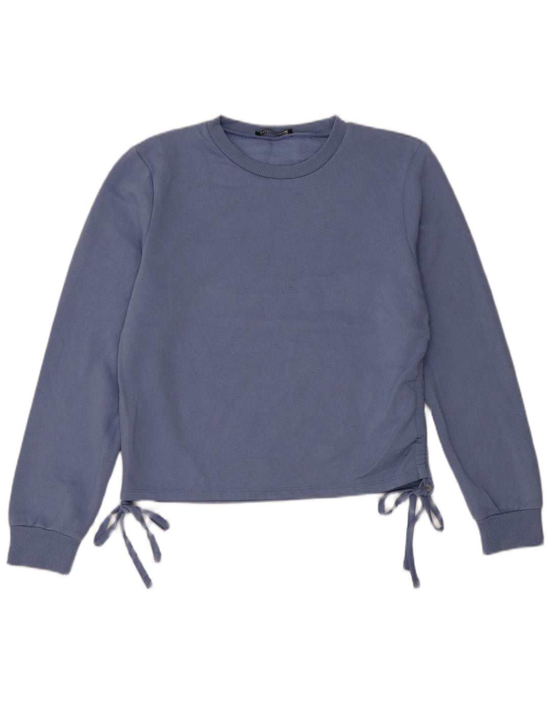 Zara Sweatshirt Jumper UK 14 Medium Blue Polyester