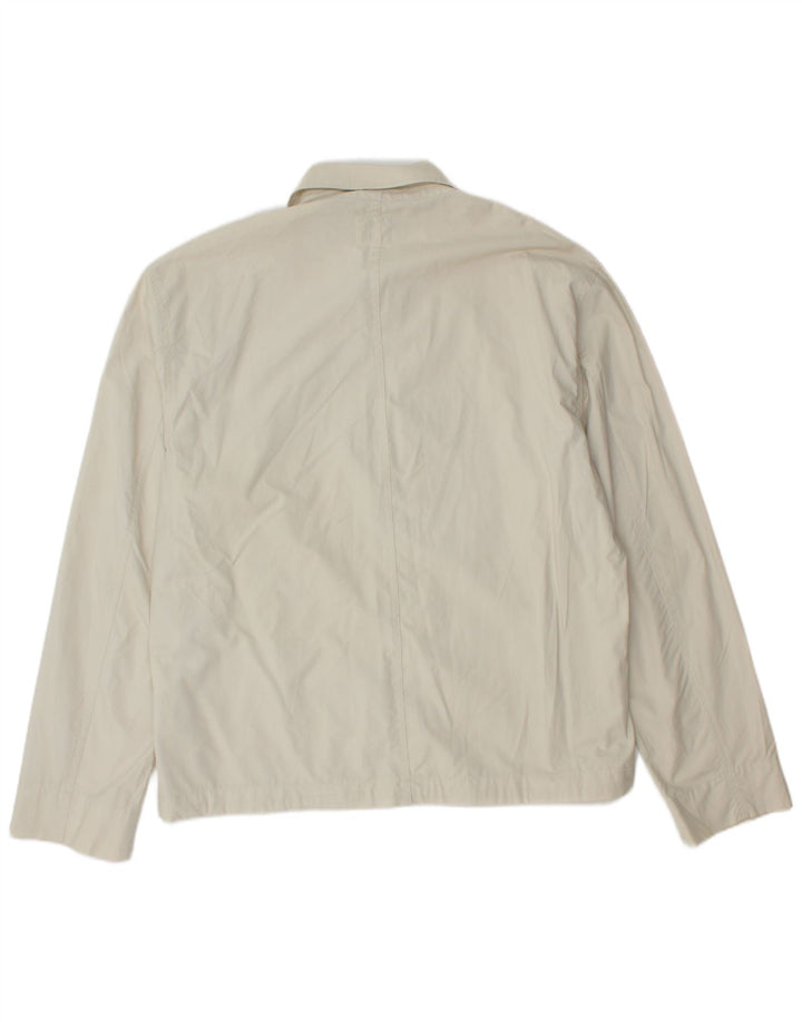 Calvin Klein Jeans Bomberjakke til mænd UK 40 Stor hvid bomuld