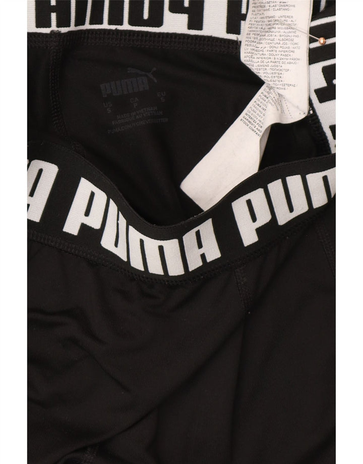 PUMA Grafiske Leggings til kvinder UK 10 Lille sort polyester