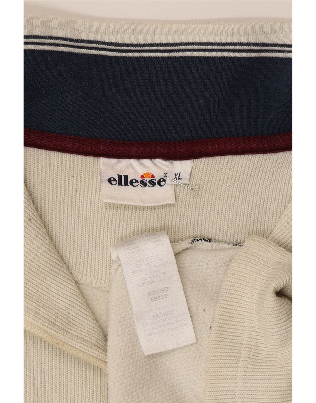 ELLESSE Sweatshirt med lynlås til mænd XL Grå bomuld