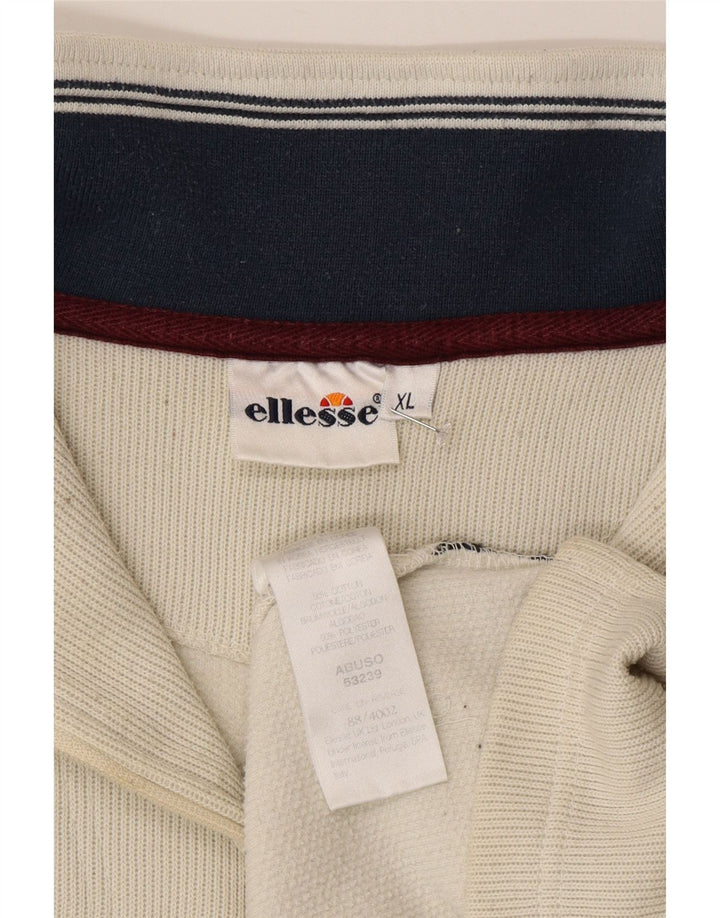 ELLESSE Sweatshirt med lynlås til mænd XL Grå bomuld