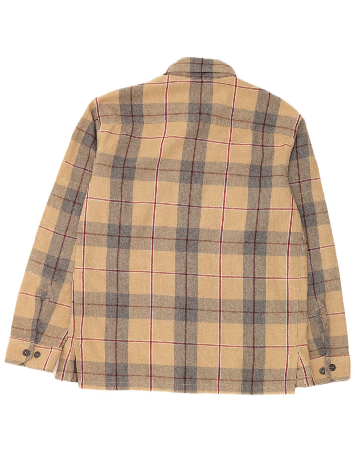 Murphy & Nye Herre Flanelskjorte Lille Beige Plaid Akryl